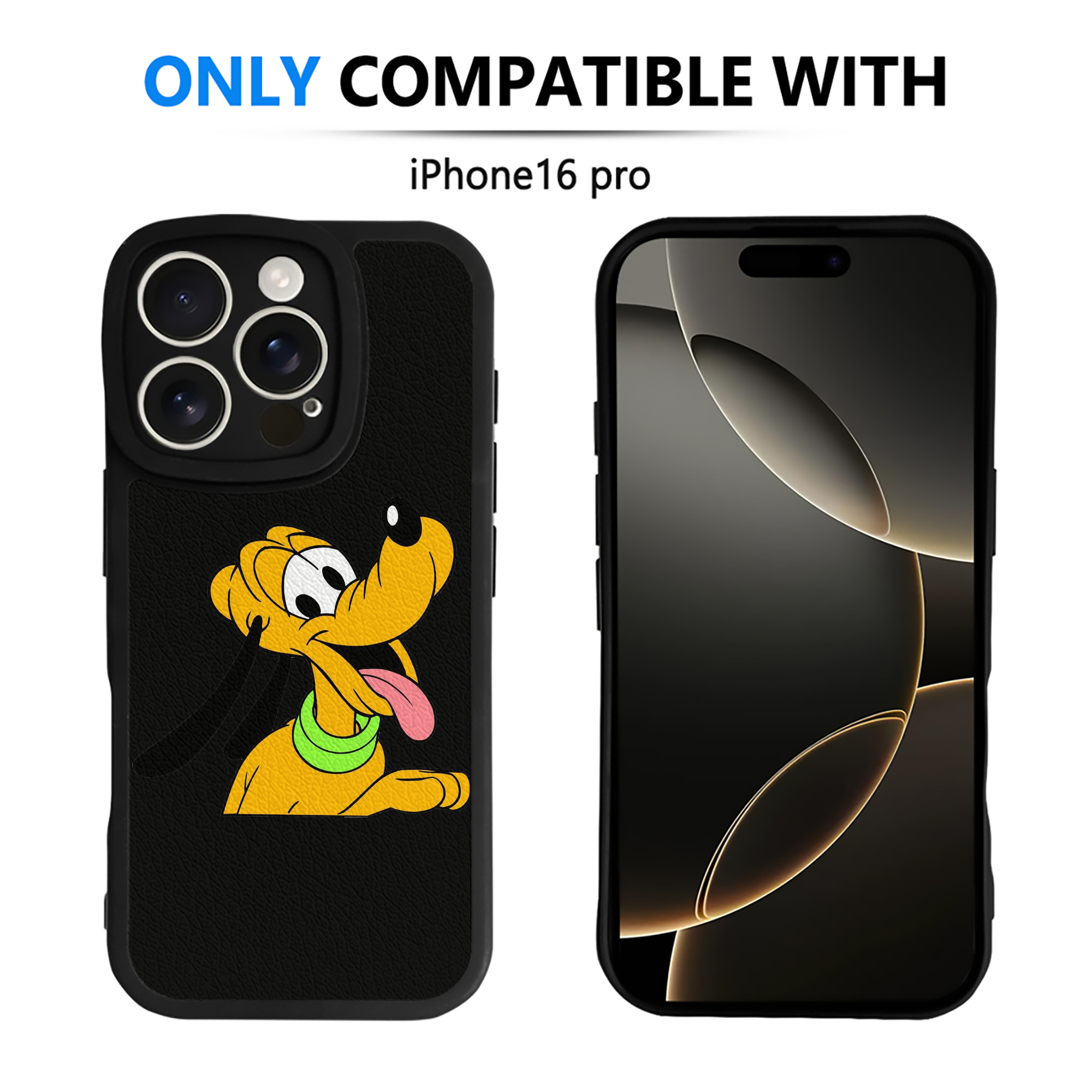 （画像用） ミッキーマウス Mickey Mouse 【iPhone 16シリーズ対応】シリコンスマホケース（レザー調） 材質：シリコン